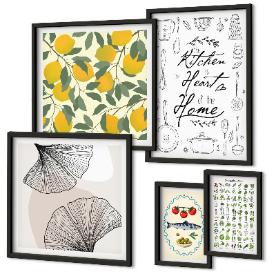 Conjunto de cuadros decorativos Ideas para cocinas con estilo