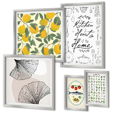 Conjunto de cuadros decorativos Ideas para cocinas con estilo