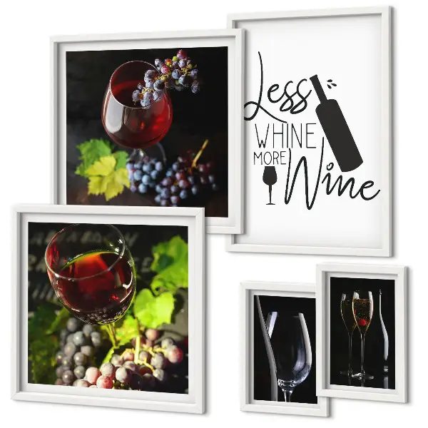 Galería de arte para pared vinos y accesorios con estilo