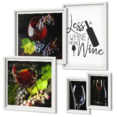 Galería de arte para pared vinos y accesorios con estilo