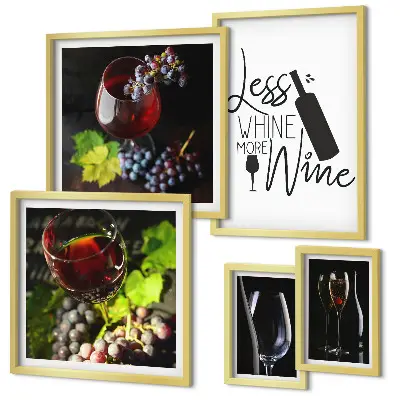 Galería de arte para pared vinos y accesorios con estilo
