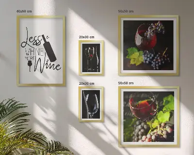 Galería de arte para pared vinos y accesorios con estilo