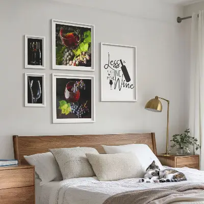 Galería de arte para pared vinos y accesorios con estilo