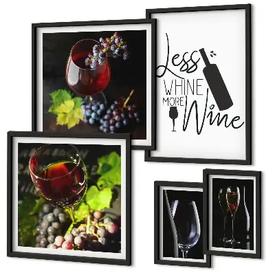 Galería de arte para pared vinos y accesorios con estilo