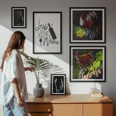 Galería de arte para pared vinos y accesorios con estilo