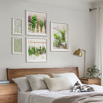 Set de 5 cuadros para salón Ideas para la decoración con hierbas