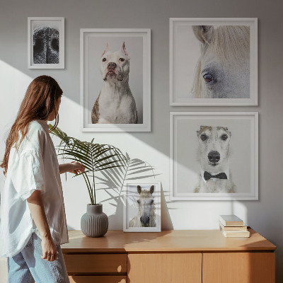 Pared galería de arte Retratos de animales modernos