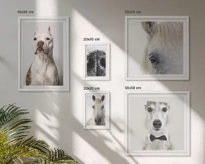Retratos de animales modernos decoración para pared de galería de arte