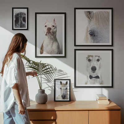 Pared galería de arte Retratos de animales modernos