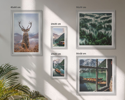 Conjunto de cuadros decorativos Naturaleza, animales salvajes, montañas