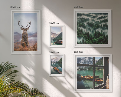 Conjunto de cuadros decorativos Naturaleza, animales salvajes, montañas