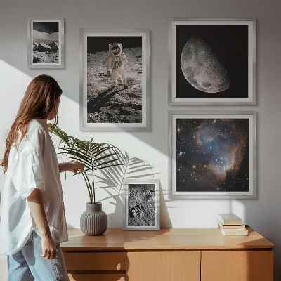 Conjunto de cuadros decorativos Descubrimientos y secretos cósmicos