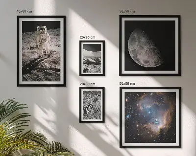 Conjunto de cuadros decorativos temática de descubrimientos y secretos cósmicos