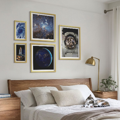 Pared galería de arte Descubrimientos espaciales de los astronautas