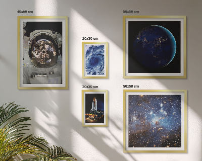 Pared galería de arte Descubrimientos espaciales de los astronautas