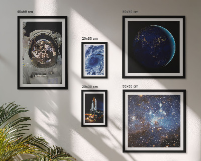 Pared galería de arte Descubrimientos espaciales de los astronautas