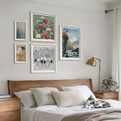 Pared galería de arte Paisajes naturales con flores