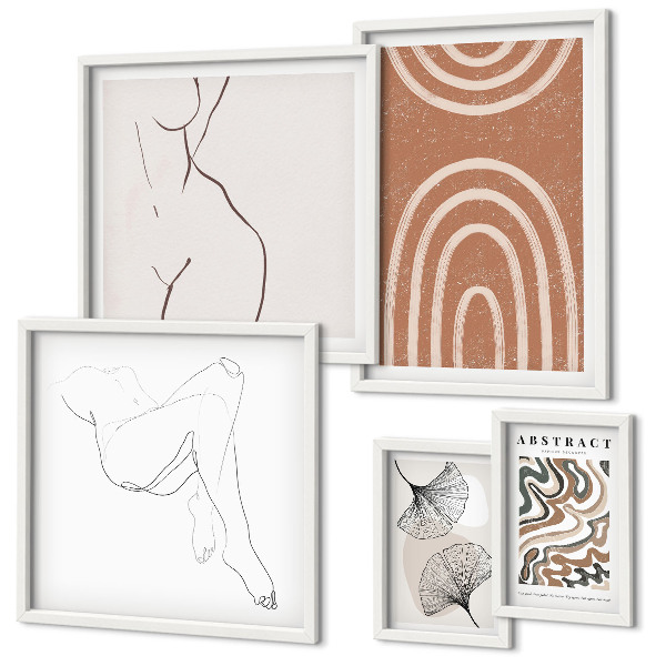 Pared galería de arte Figuras abstractas con estilo