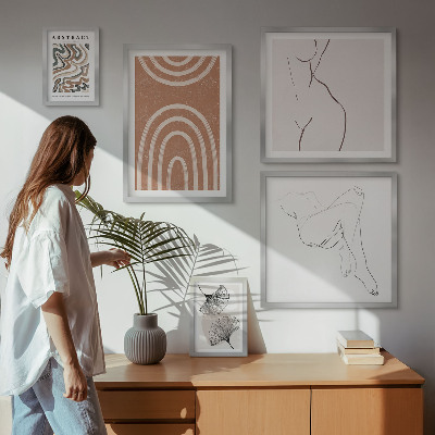 Pared galería de arte Figuras abstractas con estilo