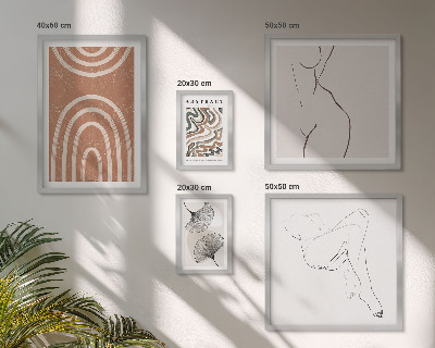 Pared galería de arte Figuras abstractas con estilo