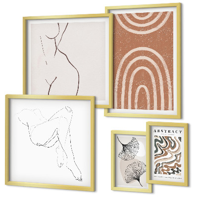 Pared galería de arte Figuras abstractas con estilo