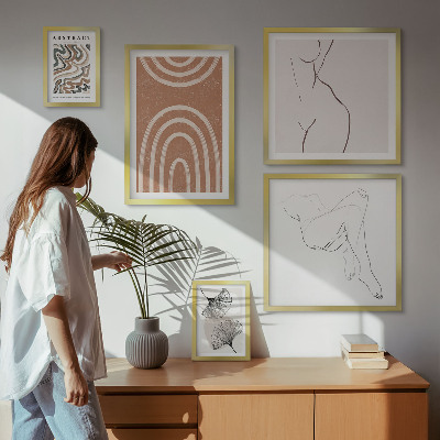 Pared galería de arte Figuras abstractas con estilo