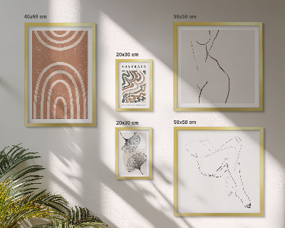 Pared galería de arte Figuras abstractas con estilo