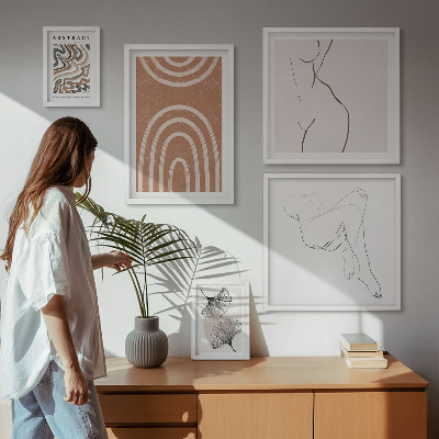 Pared galería de arte Figuras abstractas con estilo