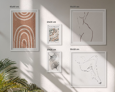 Pared galería de arte Figuras abstractas con estilo
