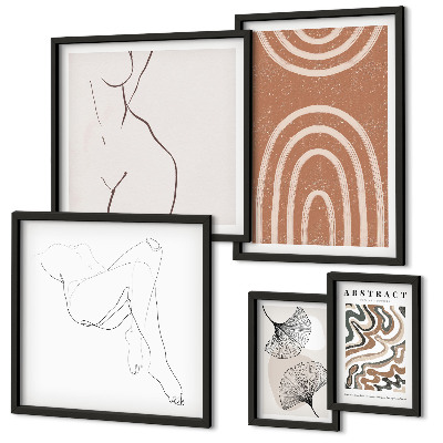 Pared galería de arte Figuras abstractas con estilo