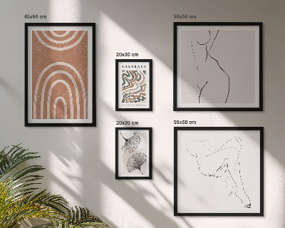 Pared galería de arte Figuras abstractas con estilo