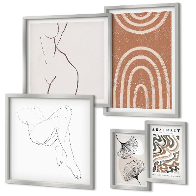 Pared galería de arte Figuras abstractas con estilo