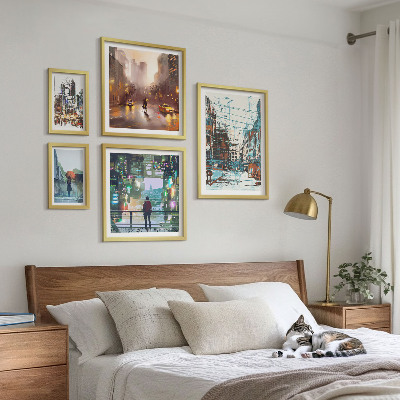 Pared galería de arte Paisajes urbanos modernos