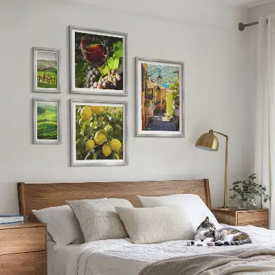 Conjunto de cuadros decorativos con paisajes de la Toscana