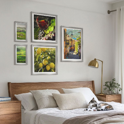Conjunto de cuadros decorativos Los encantadores paisajes de la Toscana.