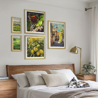 Conjunto de cuadros decorativos Los encantadores paisajes de la Toscana.