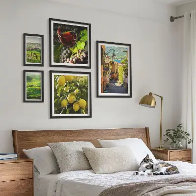 Conjunto de cuadros decorativos con paisajes de la Toscana