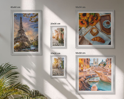 Conjunto de cuadros decorativos Vistas atmosféricas de la cafetería
