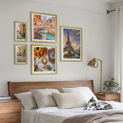 Conjunto de cuadros decorativos Vistas atmosféricas de la cafetería