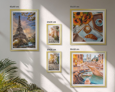 Conjunto de cuadros decorativos Vistas atmosféricas de la cafetería