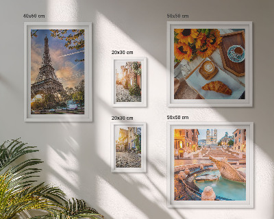 Conjunto de cuadros decorativos Vistas atmosféricas de la cafetería