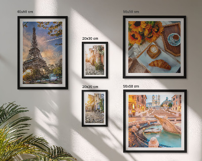 Conjunto de cuadros decorativos Vistas atmosféricas de la cafetería