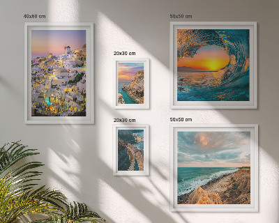Set de 5 cuadros para salón Paisajes costeros y playas
