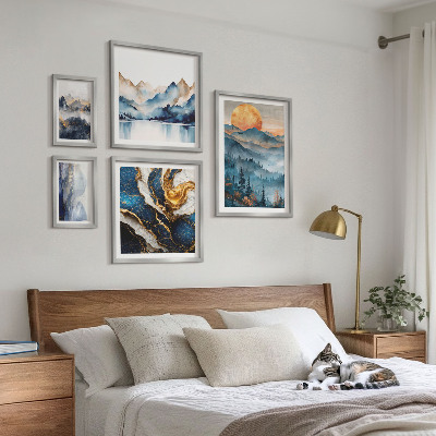Conjunto de cuadros decorativos Paisajes montañosos del oeste