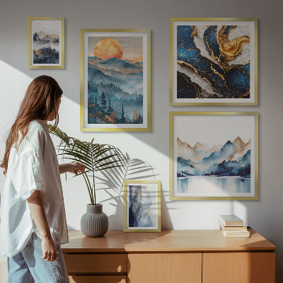 Conjunto de cuadros decorativos Paisajes montañosos del oeste