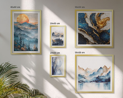 Conjunto de cuadros decorativos Paisajes montañosos del oeste