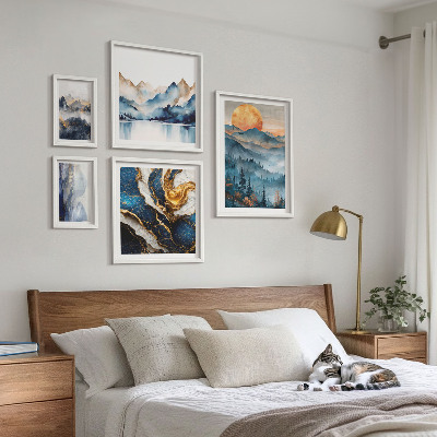 Conjunto de cuadros decorativos Paisajes montañosos del oeste