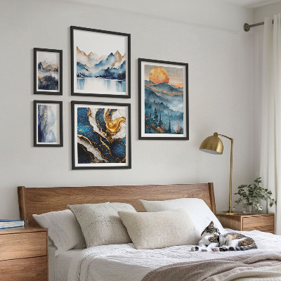 Conjunto de cuadros decorativos Paisajes montañosos del oeste