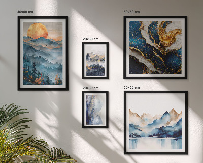 Conjunto de cuadros decorativos Paisajes montañosos del oeste