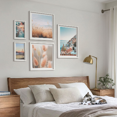 Conjunto de cuadros decorativos Paisajes costeros y naturaleza